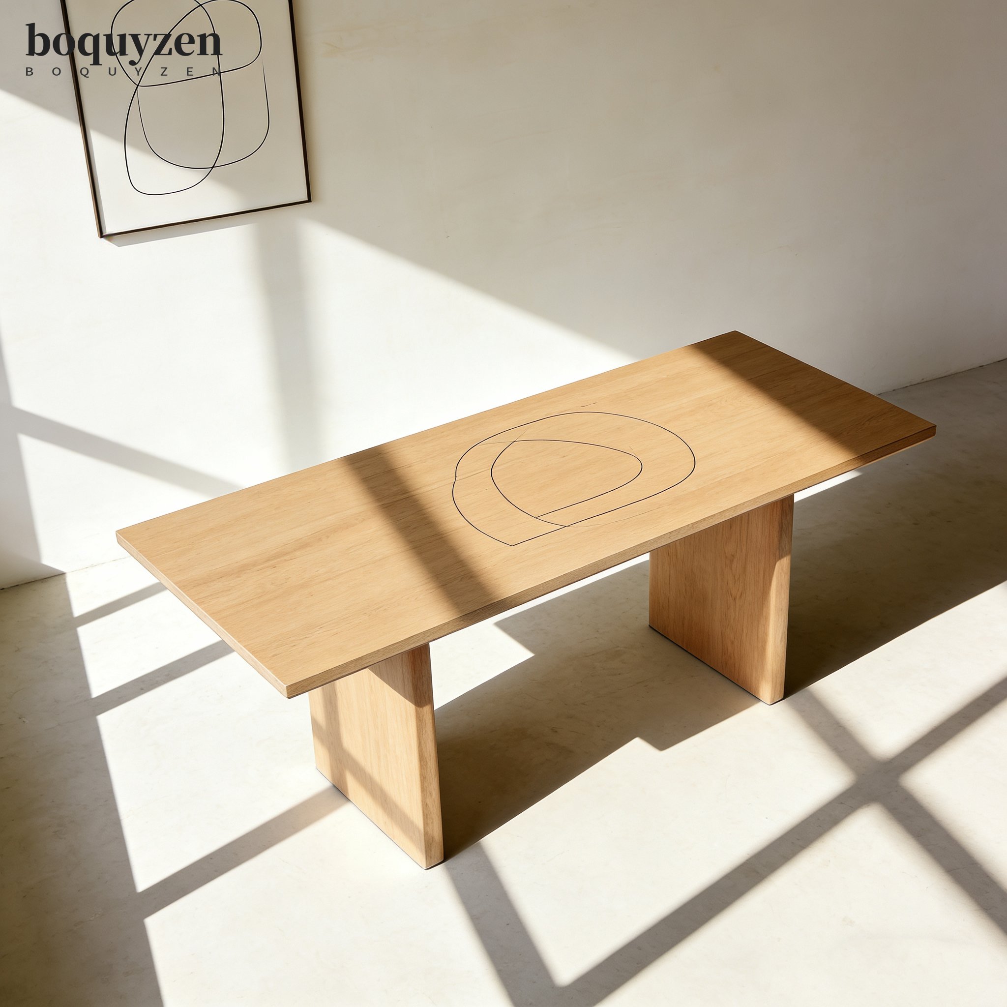 Detail pracovní desky kancelářského stolu