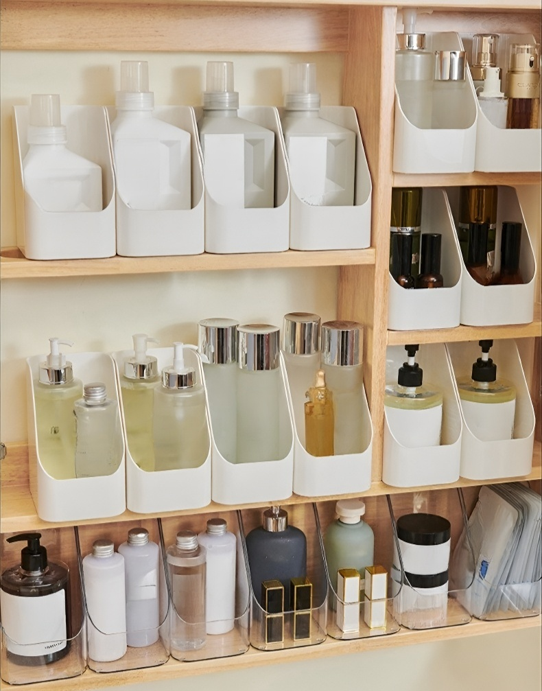 Modern desktop organizer for makeup and accessories