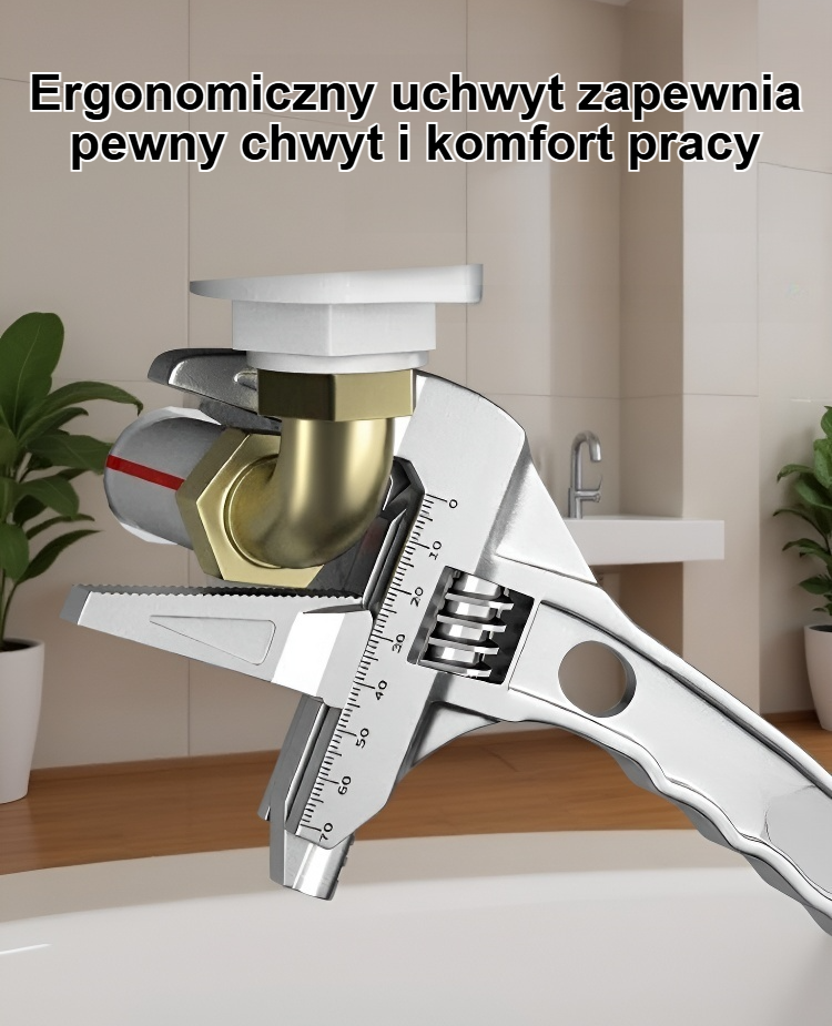 Regulowany klucz do montażu rur klimatyzacyjnych