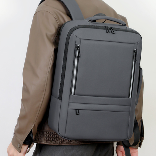 男士多功能擴容商務背包