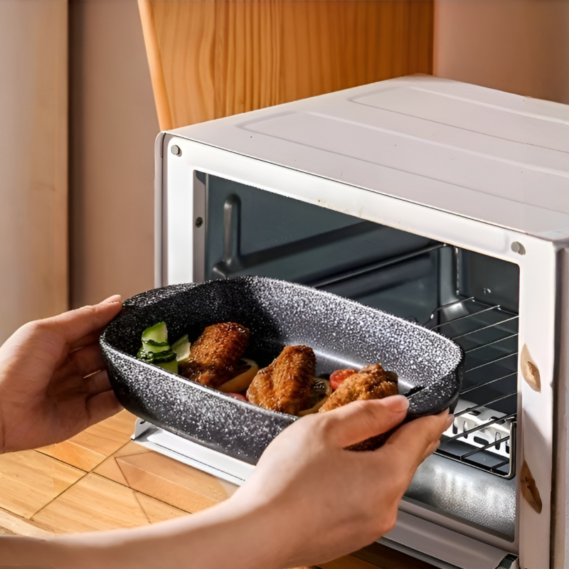 Double-eared baking pan