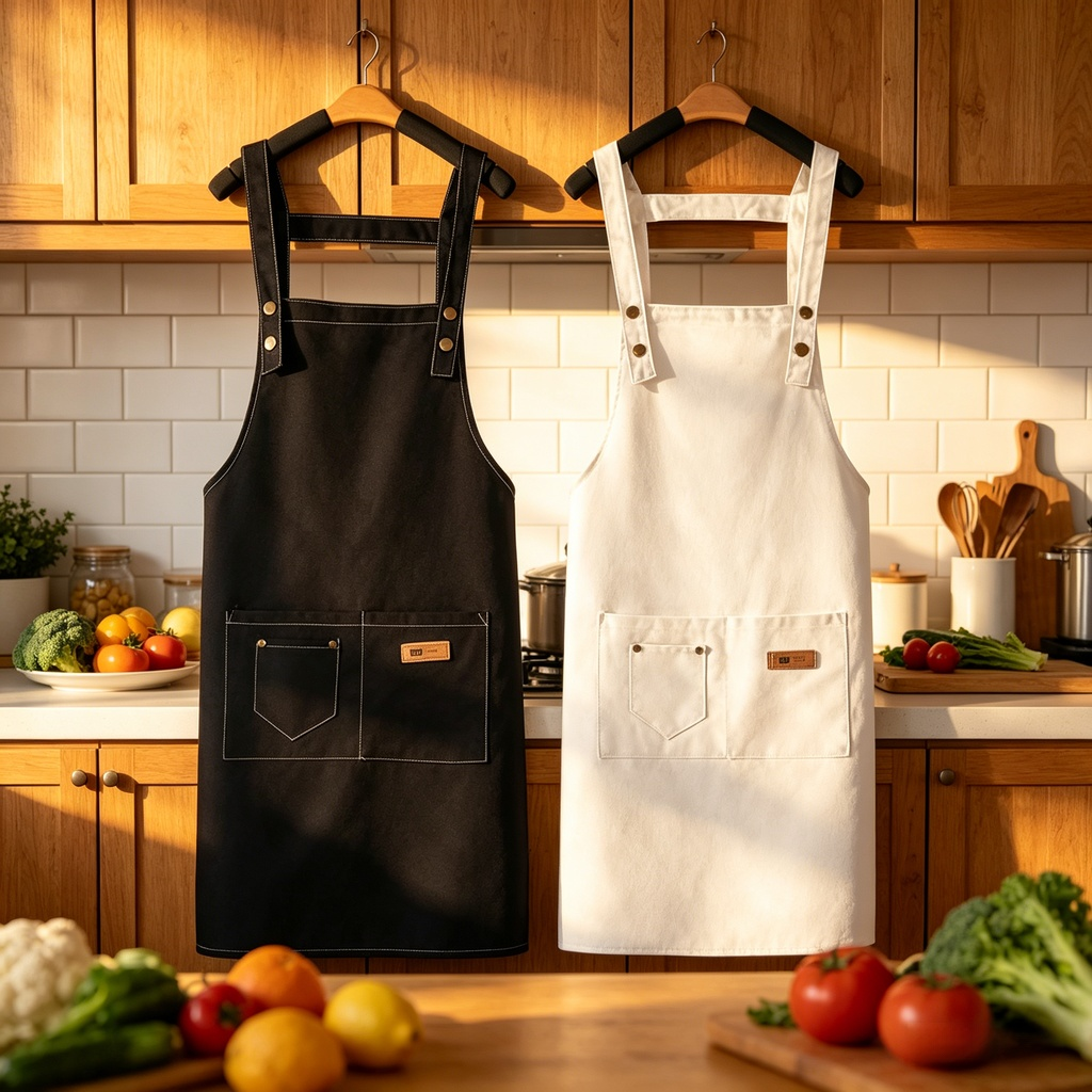 사계절용 주방 보호 앞치마 통기성 편안함
