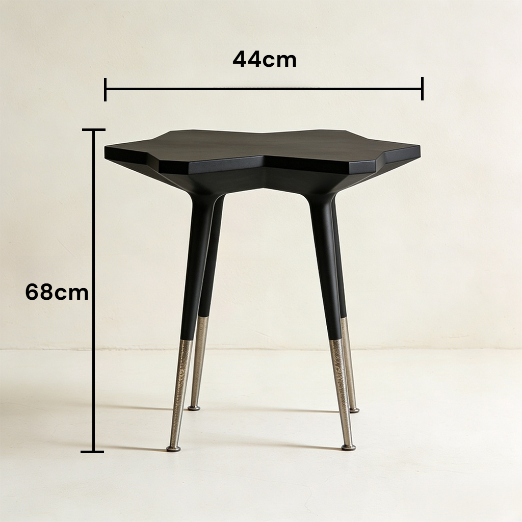 高品質素材を使用した多角形デザインテーブル