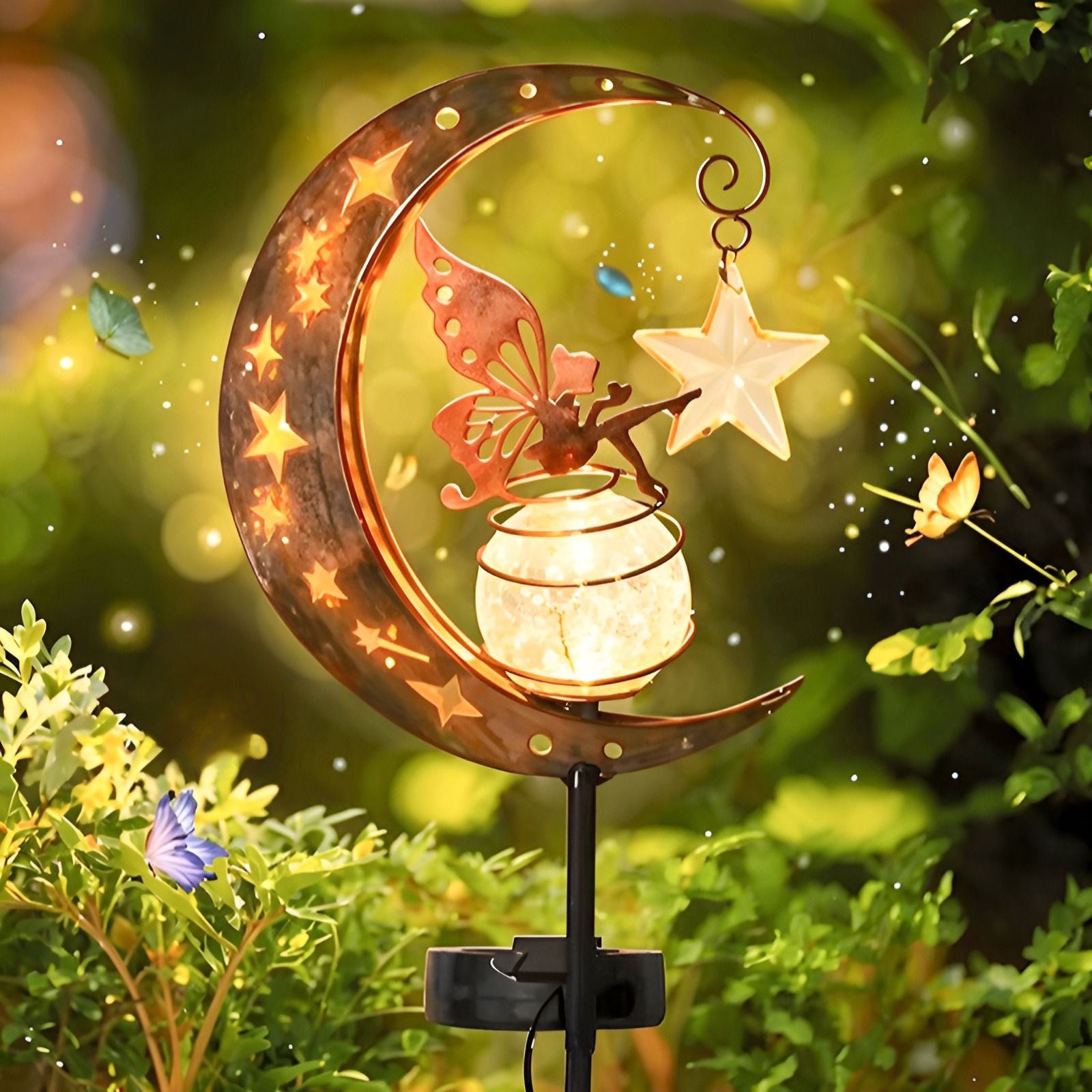 태양광 철제 요정 정원등