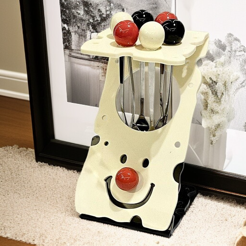Mini Dessert Fruit Fork Set with Storage Rack