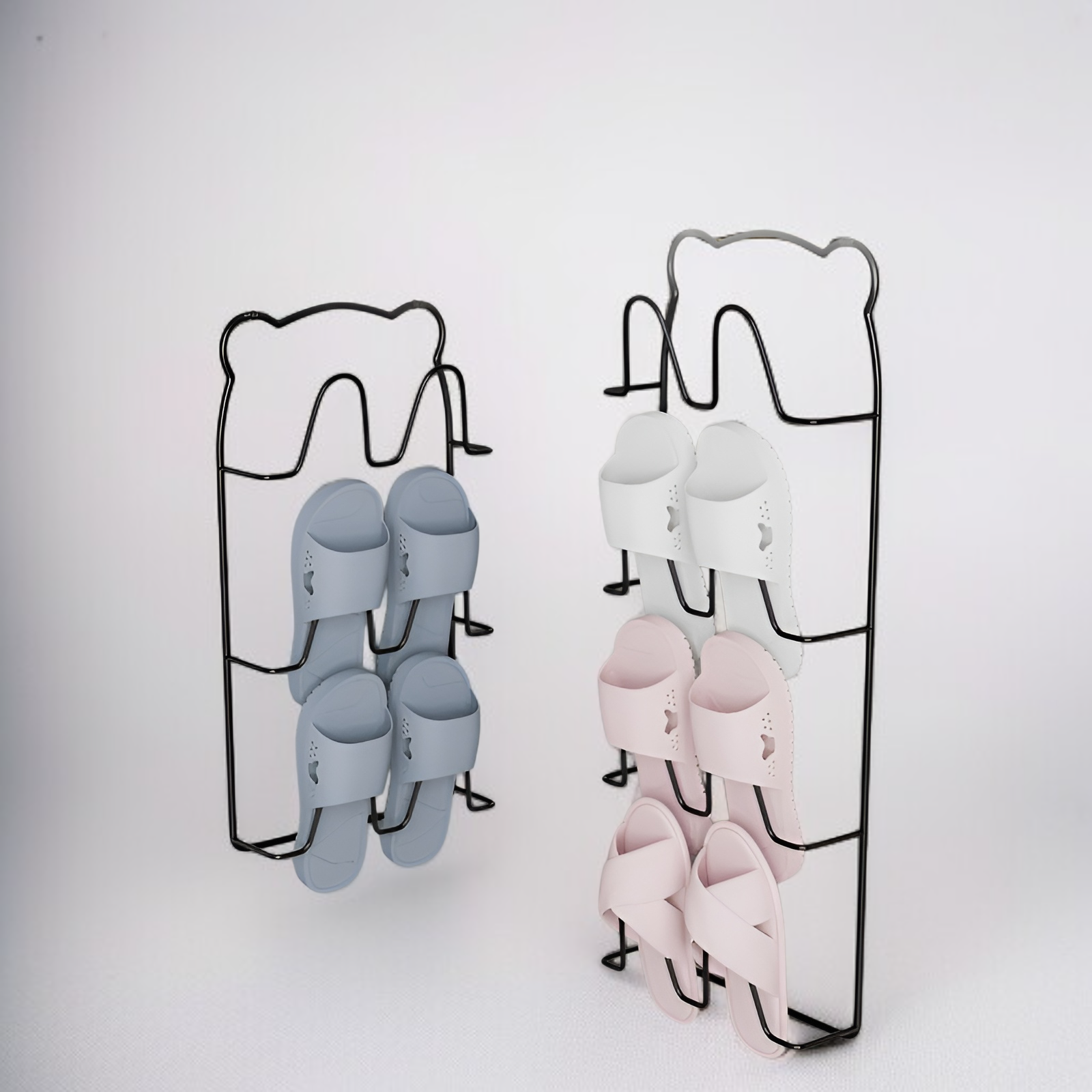 浴室免打孔鐵藝晾鞋架