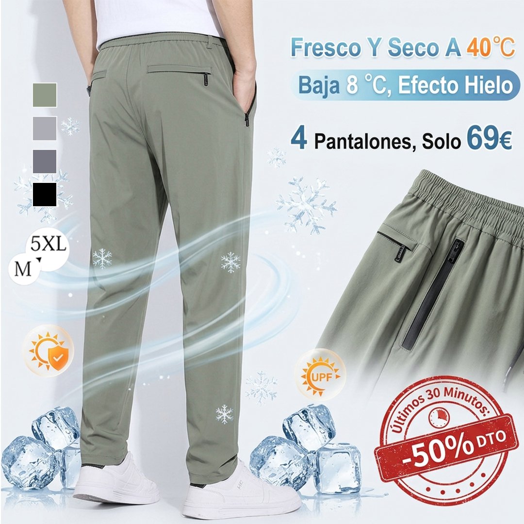 【Limitado 100 piezas】Pantalones de hielo transpirables ultrafinos para verano