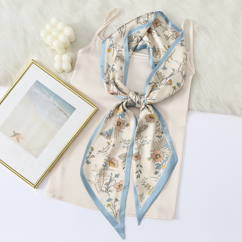 เฮดแบนด์ไหมคุณภาพสูงและผ้าพันคอ