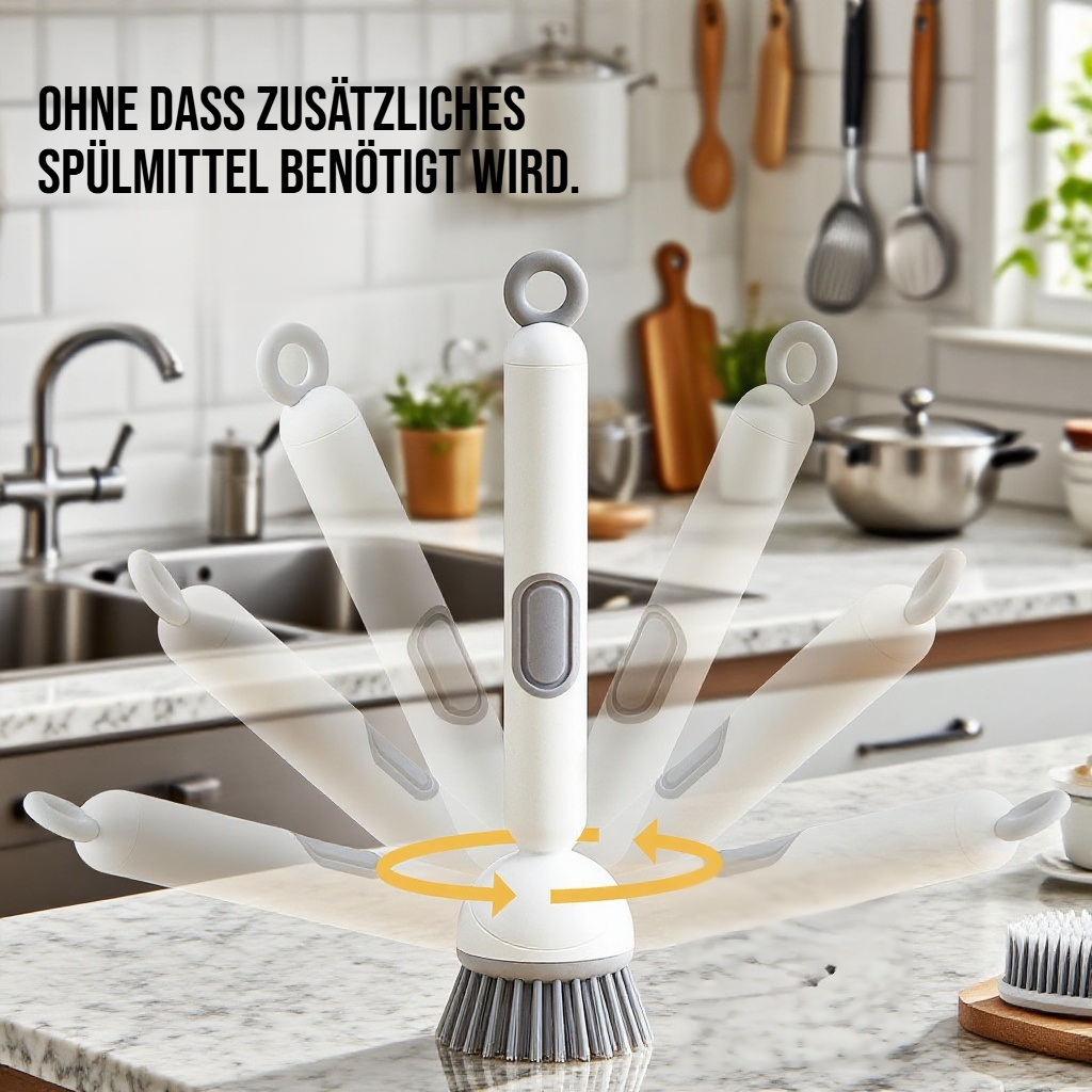 Reinigungsflüssigkeit mit langem Griff Töpfenbürste