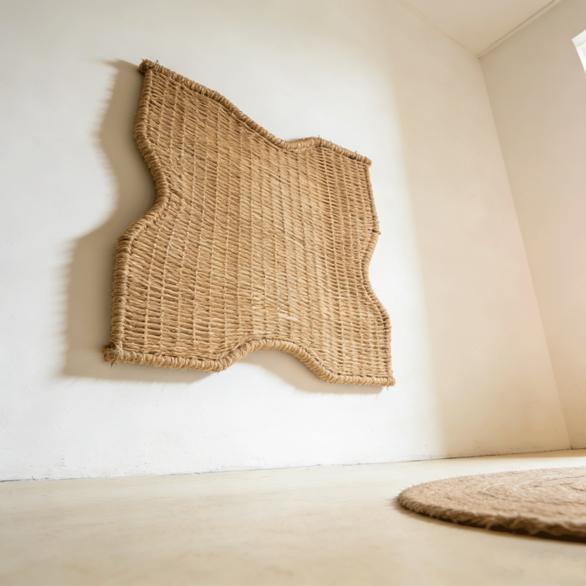 ชุดของประดับบ้านทำมือจากหญ้า 4 ชิ้น ดีไซน์สวยงาม