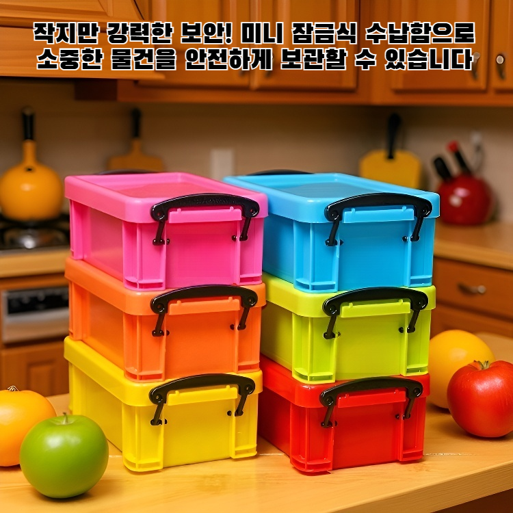 미니 잠금식 수납함
