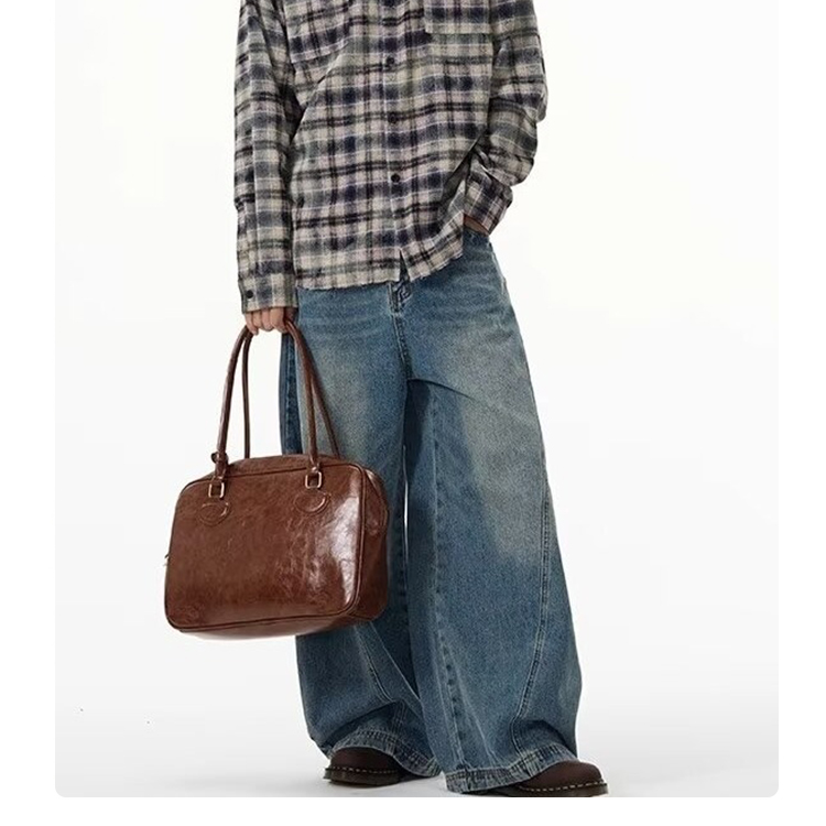 ワイドレッグデニムパンツ