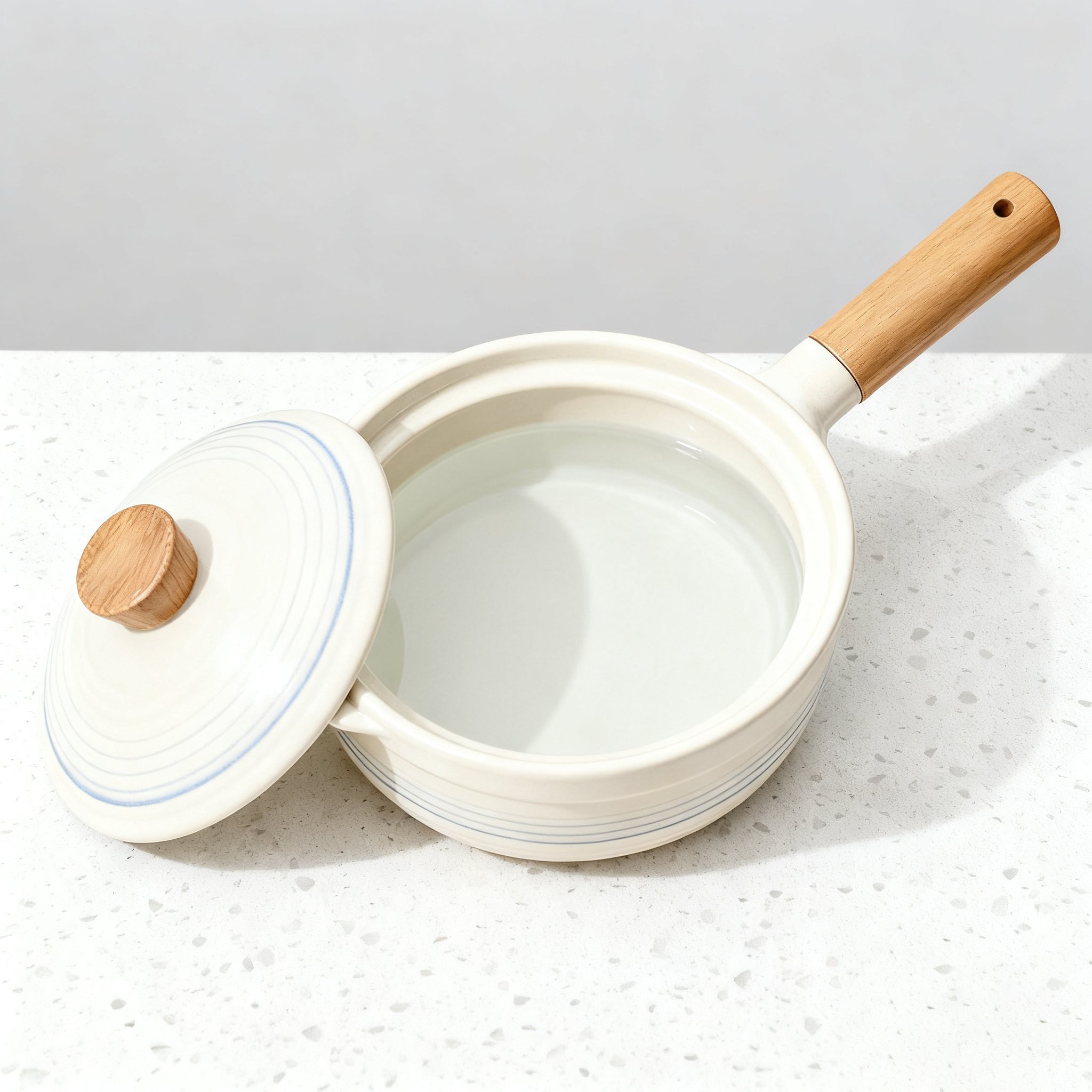 セラミックハンドル鍋