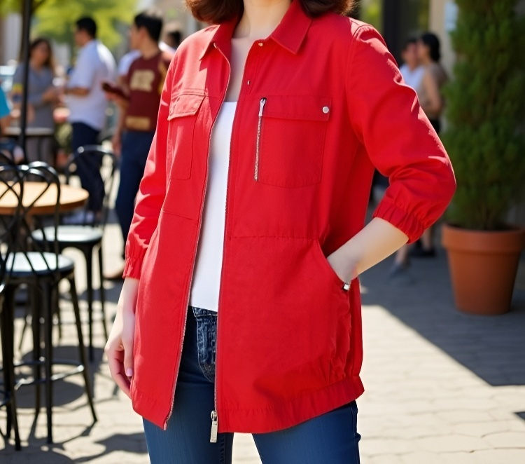 アウトドアにも最適な春秋ジャケット