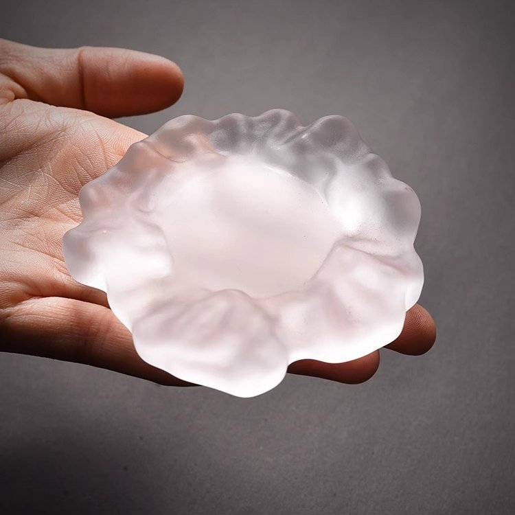 耐熱ガラス製マットティーカップコースター