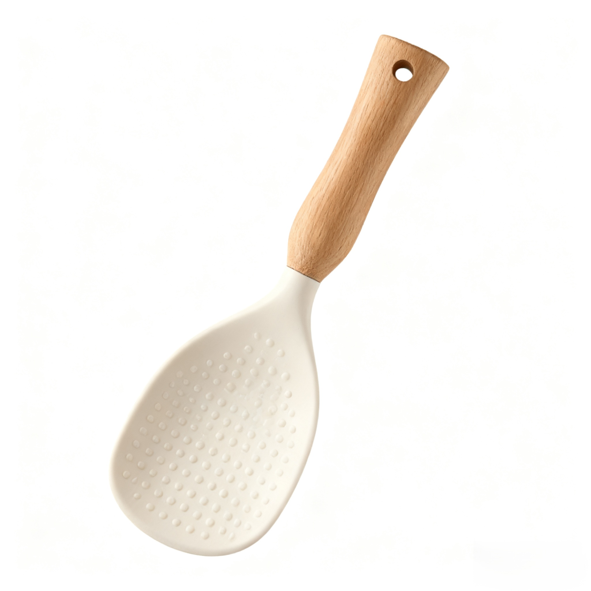 シリコン製ライススプーン、ノンスティック、食品グレード、炊飯器用