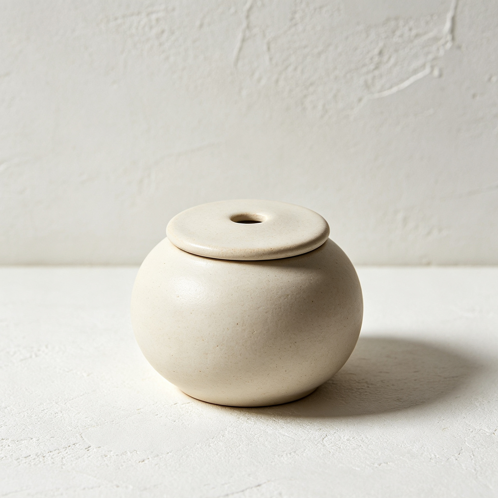 Handmade Ceramic Floss Storage Jars (3 pcs)
