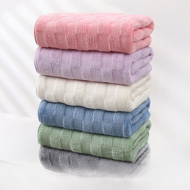Absorbent Thick Coral Velvet Bath Towel