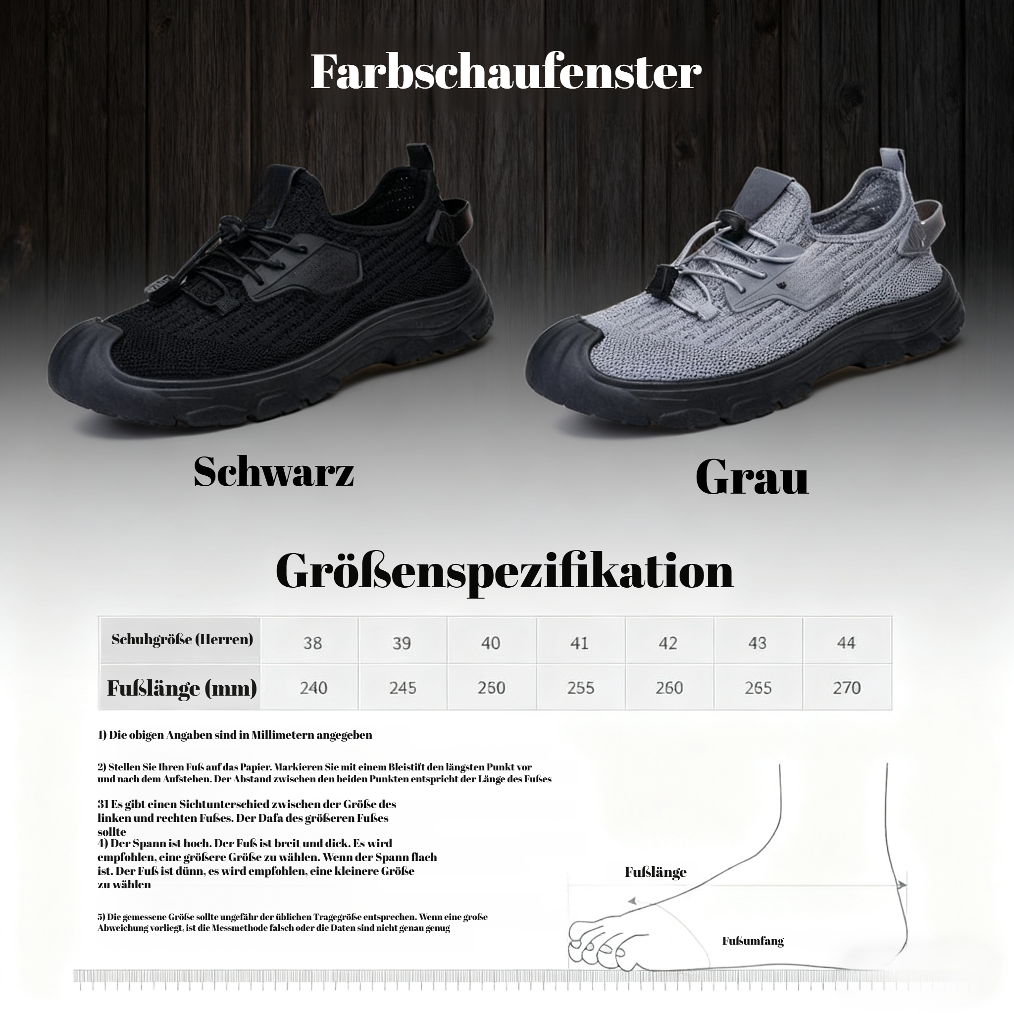 Leichte Mesh-Schuhe für ältere Männer