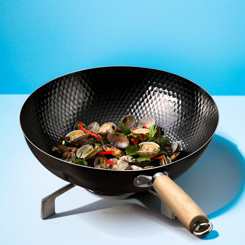 가정용 숙철 무코팅 볶음냄비 전통 가마냄비 무접착 후라이팬 후라이팬 무코팅 가마냄비 레인지