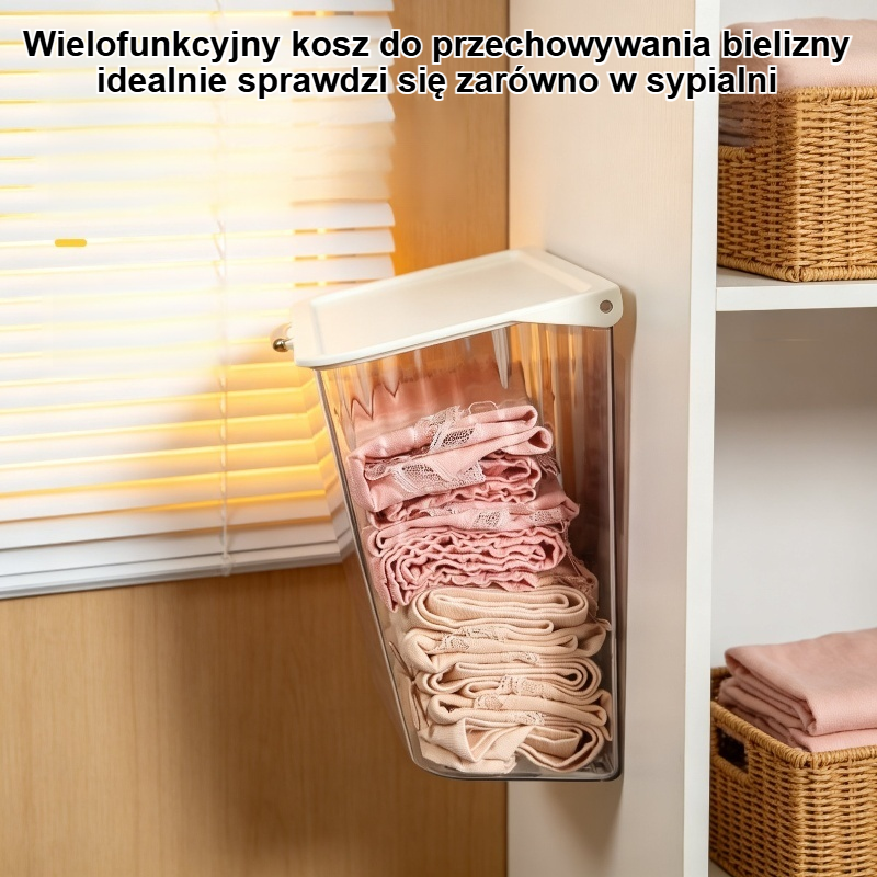 Wielofunkcyjny, pyłoszczelny kosz do przechowywania bielizny
