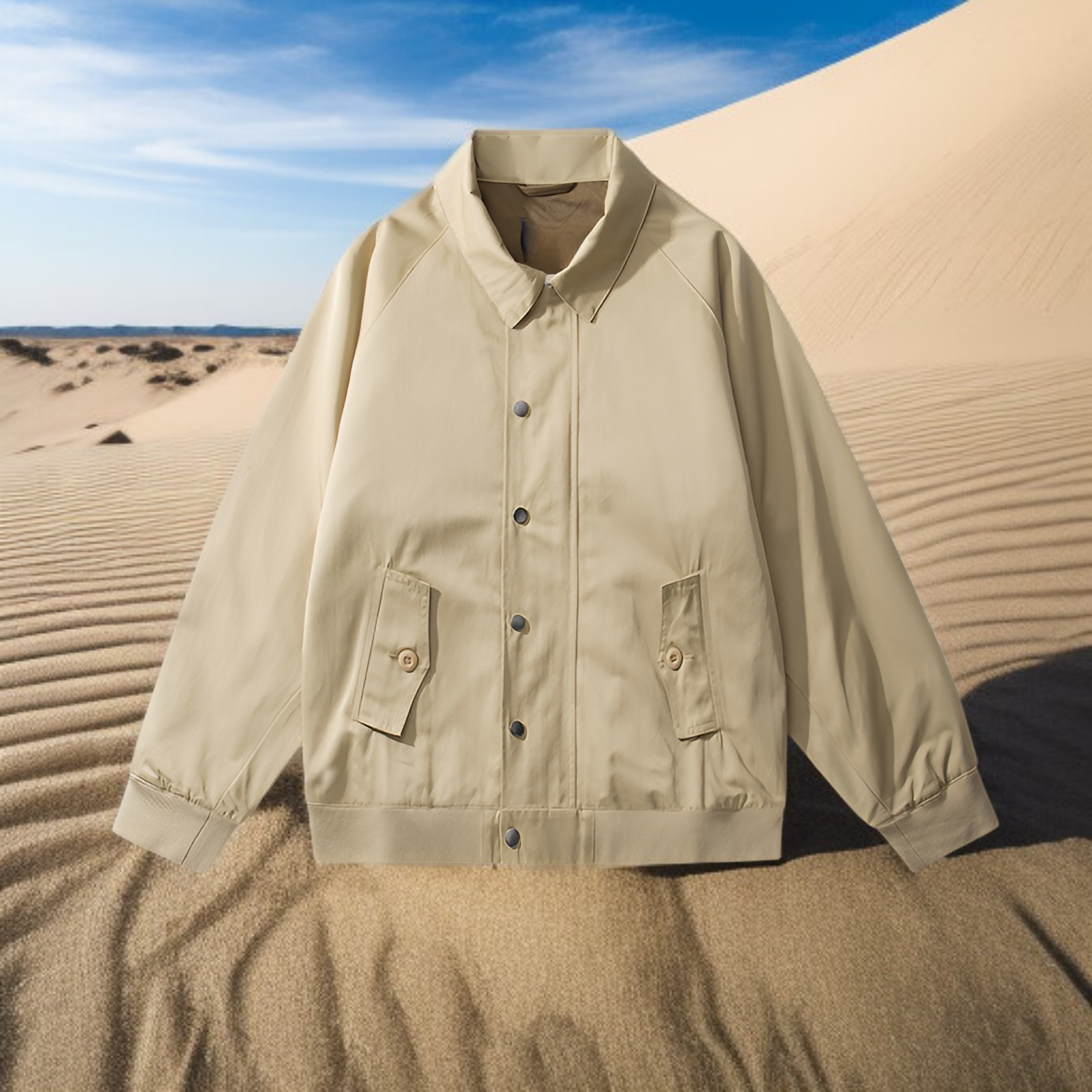 جاكيت هارينغتون G9 ذو طية صدرية، جاكيت جولف