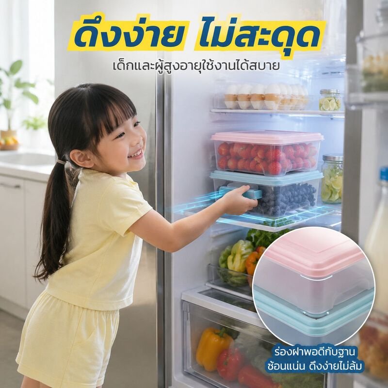 กล่องข้าวสำหรับแช่แข็งและแช่เย็น 10 ชิ้น สีเขียว เบอร์ 3 ยี่ห้อซิลิคุก