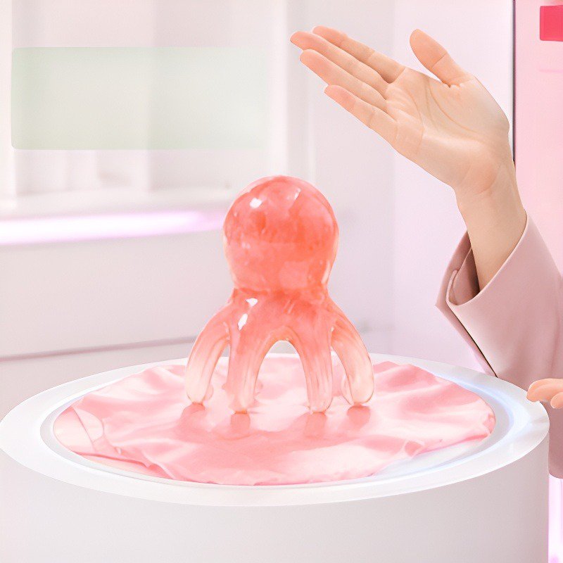 편안한 프리미엄 문어형 경락 마사지 빗