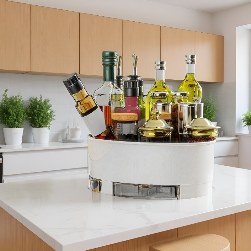 Multifunctional storage box for spice rack