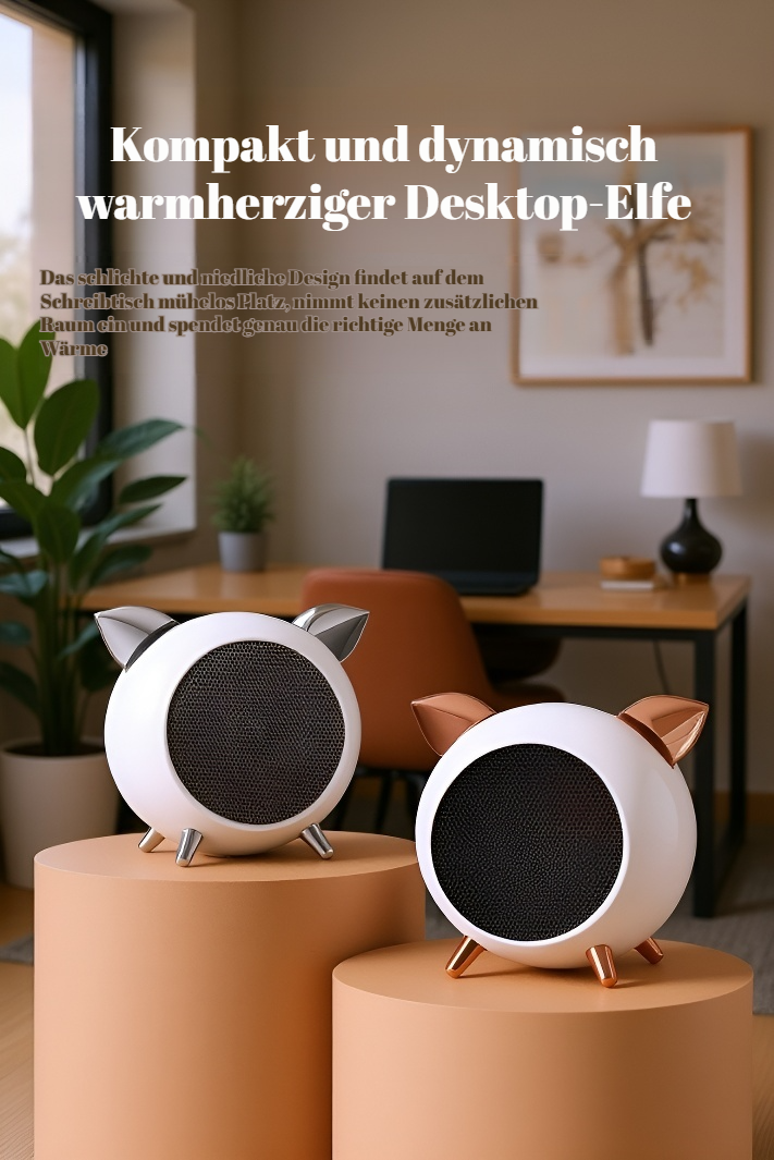 Leiser Betrieb des Desktop-Heizlüfters