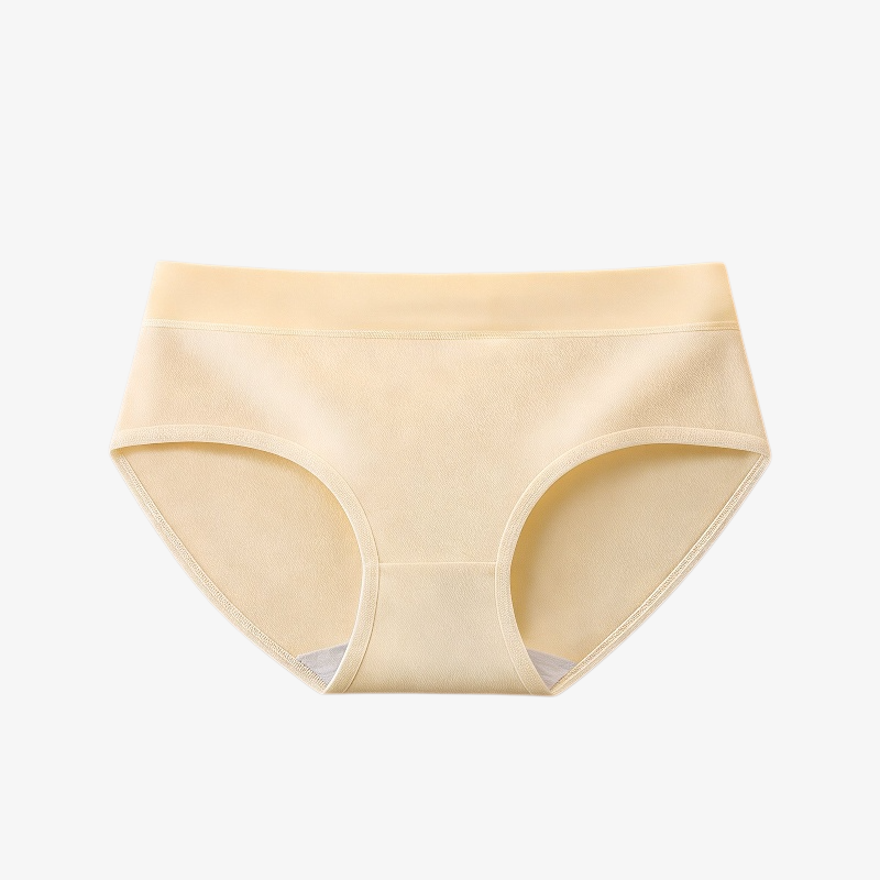 女性モデル着用ミッドウエストパンツ