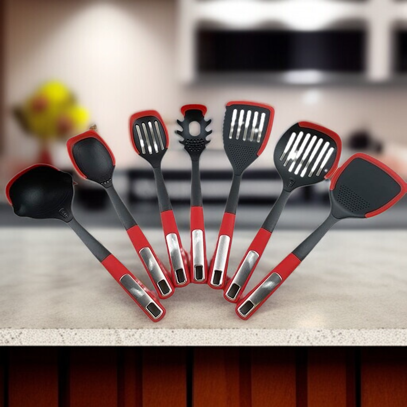 Household Kitchen Seven-Piece Set Silicone Handle Kitchenware
