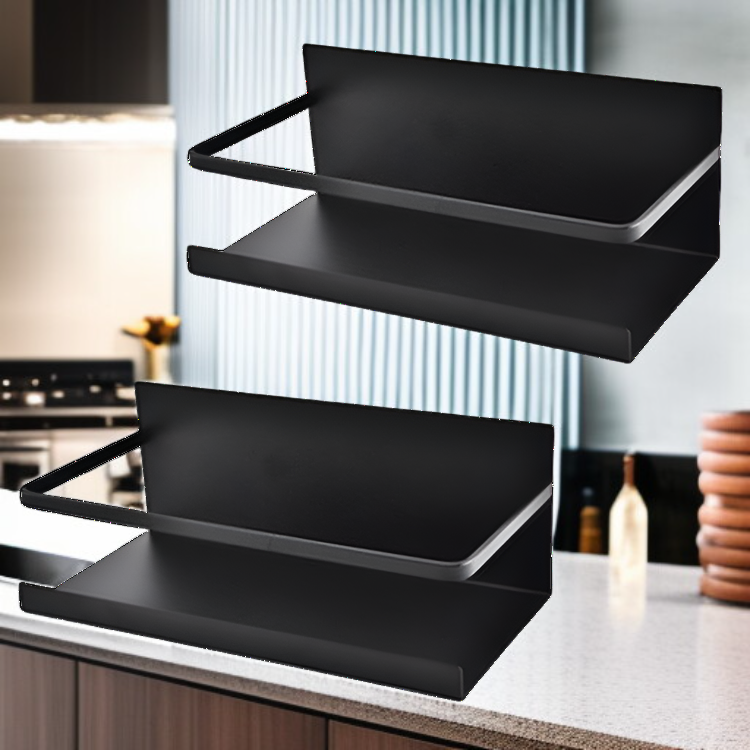 マグネット式キッチン収納ラック 多用途壁掛け冷蔵庫ハンガー 穴あけ不要