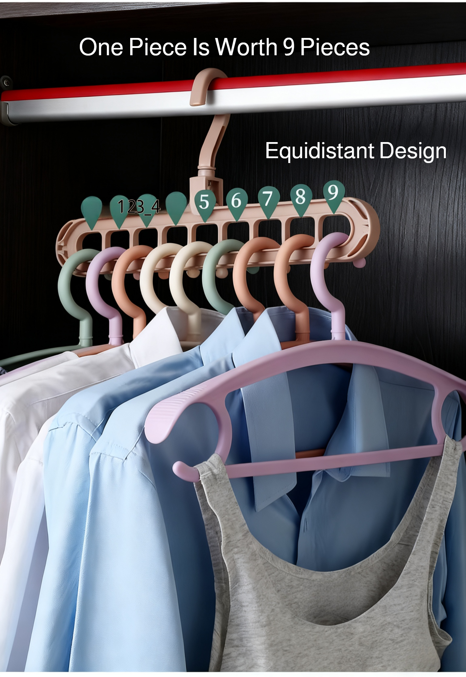 Foldable Clothes Hanger Maximizing Wardrobe Space