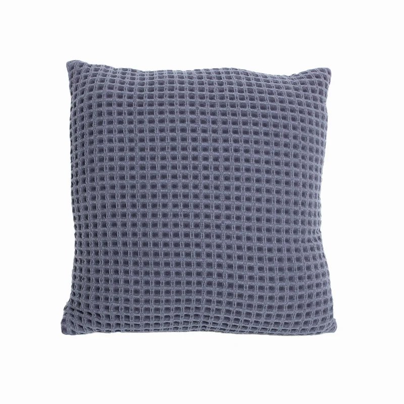 หมอนอิงนุ่มสบายสีขาวถักหมอน