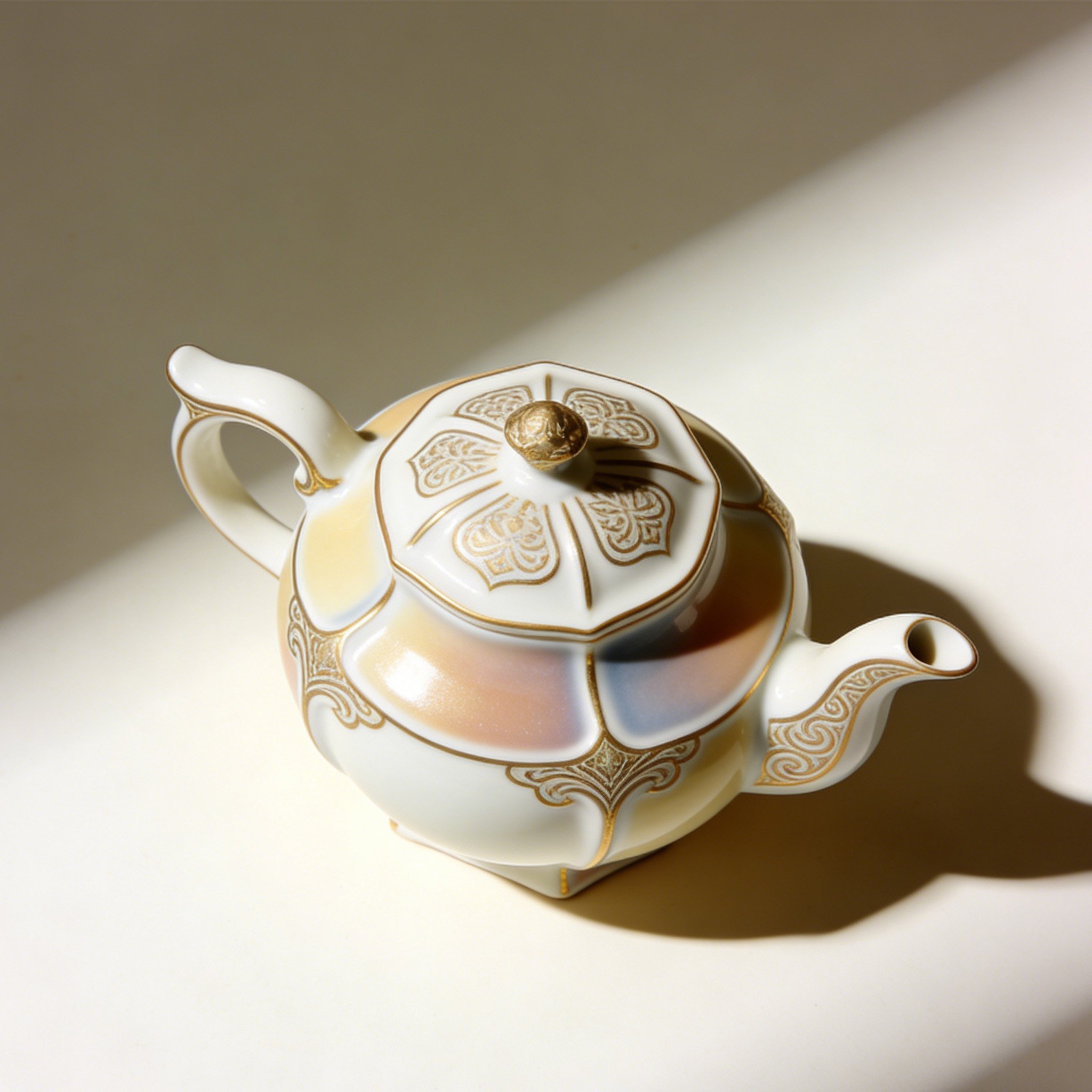 고급스러운 세라믹 티포트 2개 구성