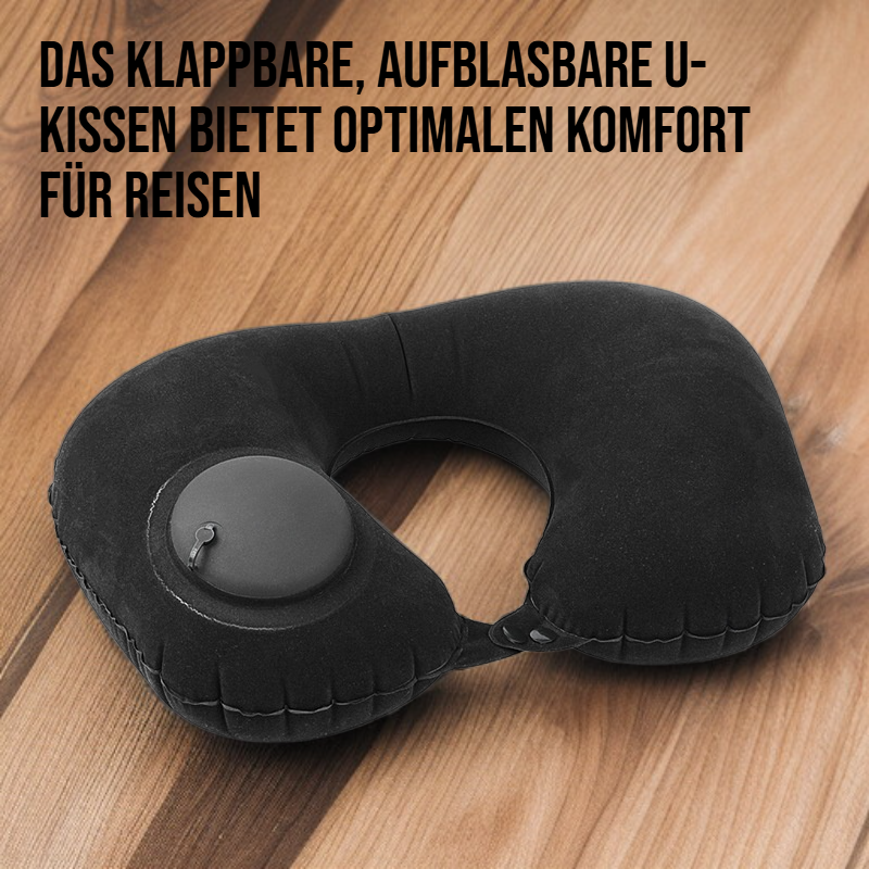 Klappbares aufblasbares U-Kissen