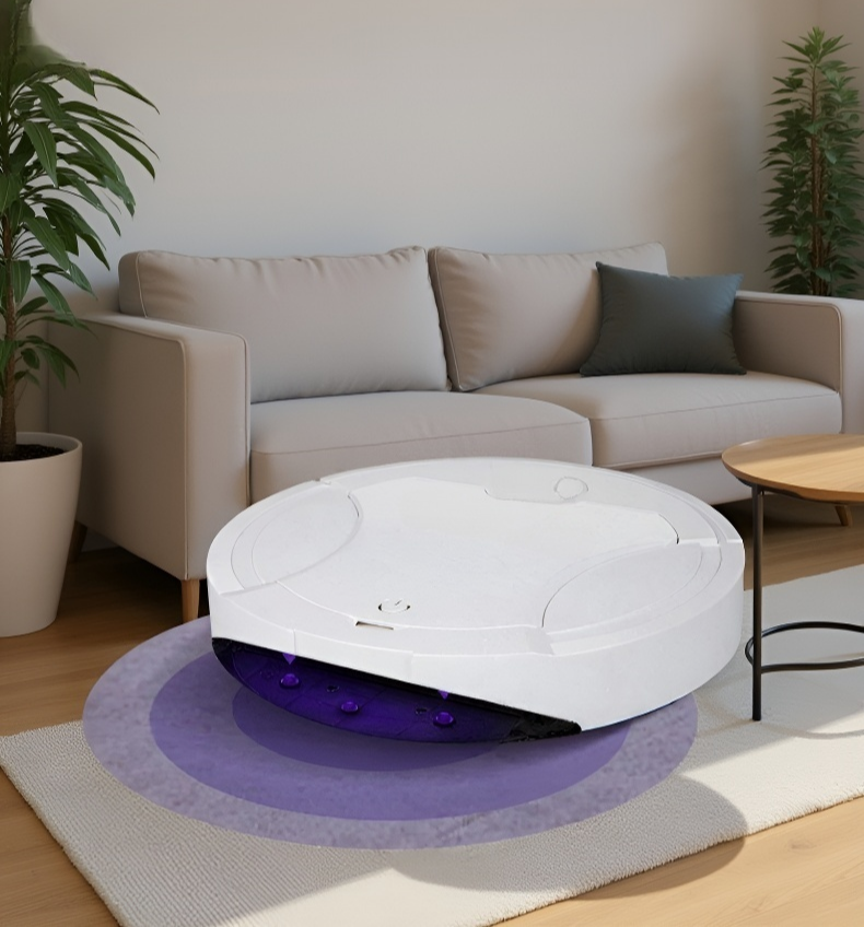 カーペット上を走行するロボット掃除機