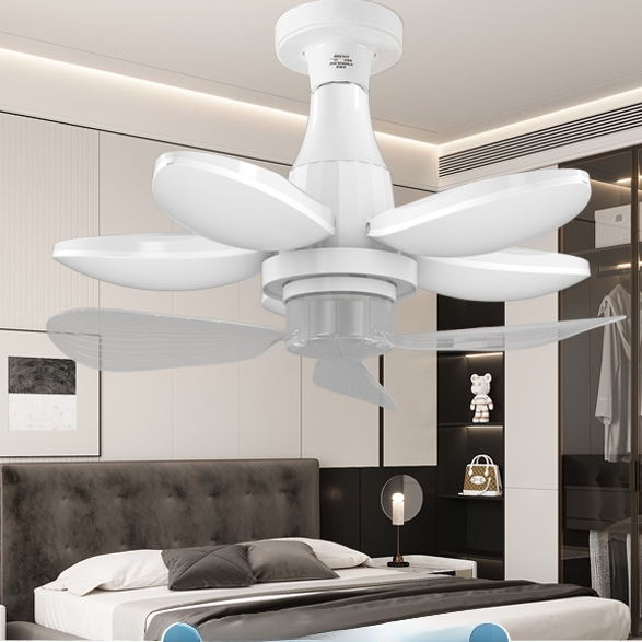 Folding lighting fixtures with fans