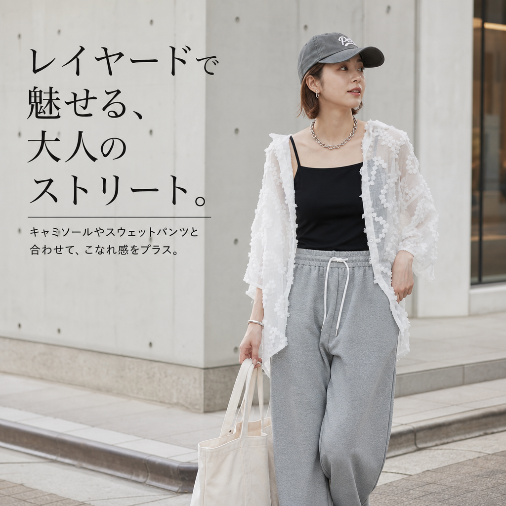 おしゃれな日本風日焼け防止刺繍レース羽織エアコンカーディガン