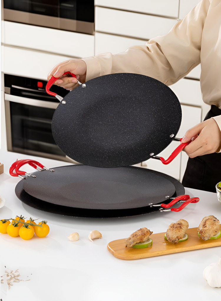 Non-stick baking pan showing even heat distribution