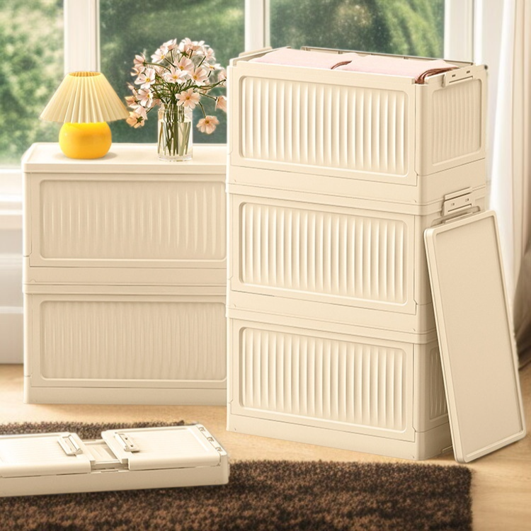 차량용 수납함 가정용 플라스틱 수납함 접이식 소품 수납함 자가용 겸용 수납함 아웃도어 캠핑 회전 정리함