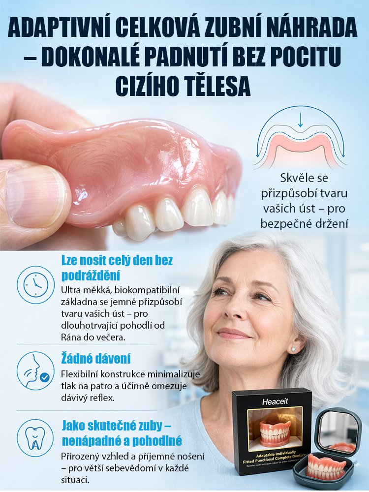 Přenosná krabička na náhradní zubní protézy