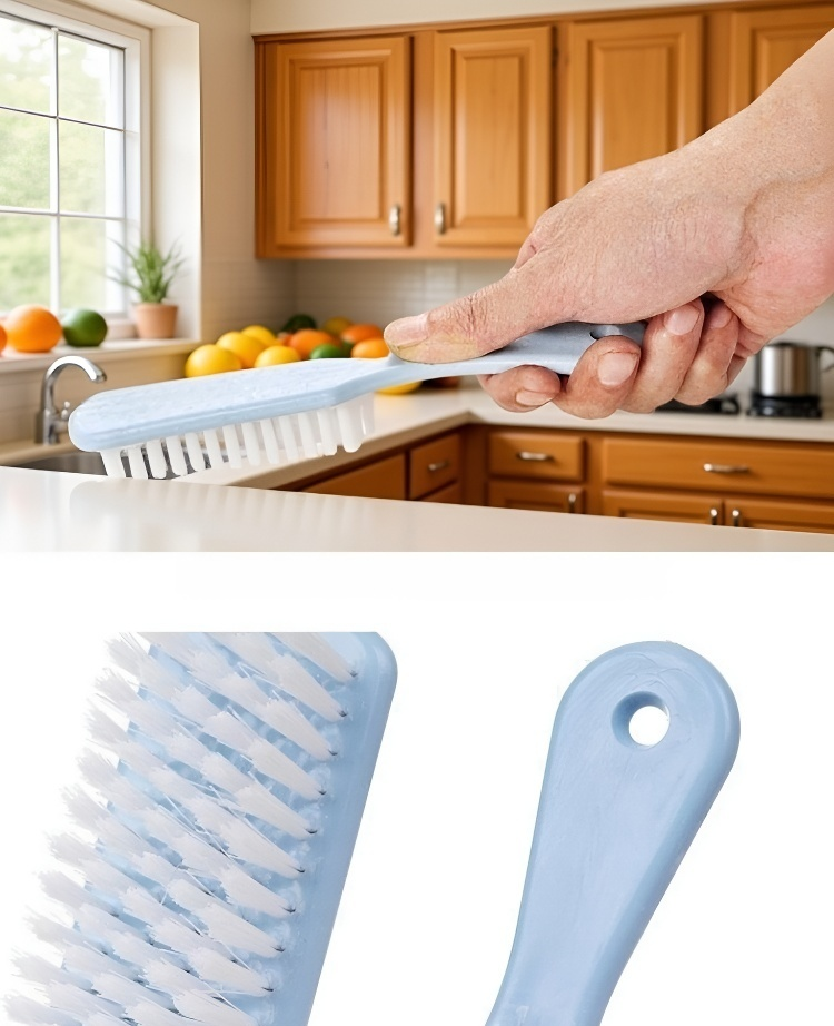 신발 바닥과 갑피 청소에 최적화된 브러시