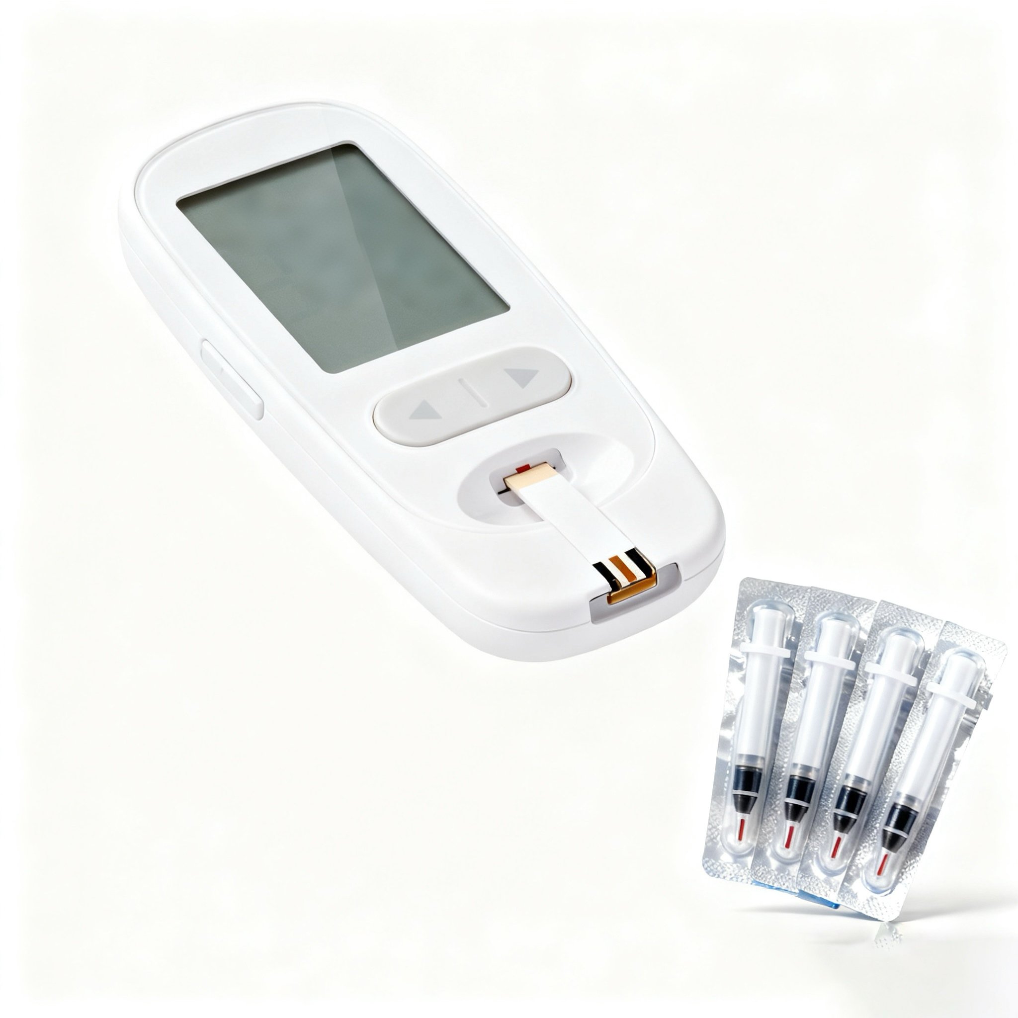 เครื่องวัดน้ำตาลในเลือดแบบพกพา 