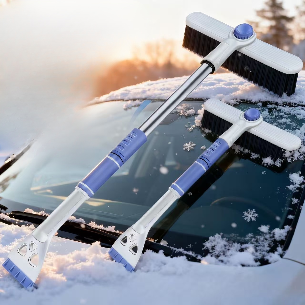 Rascador de Hielo y Nieve Extensible para Automóvil 