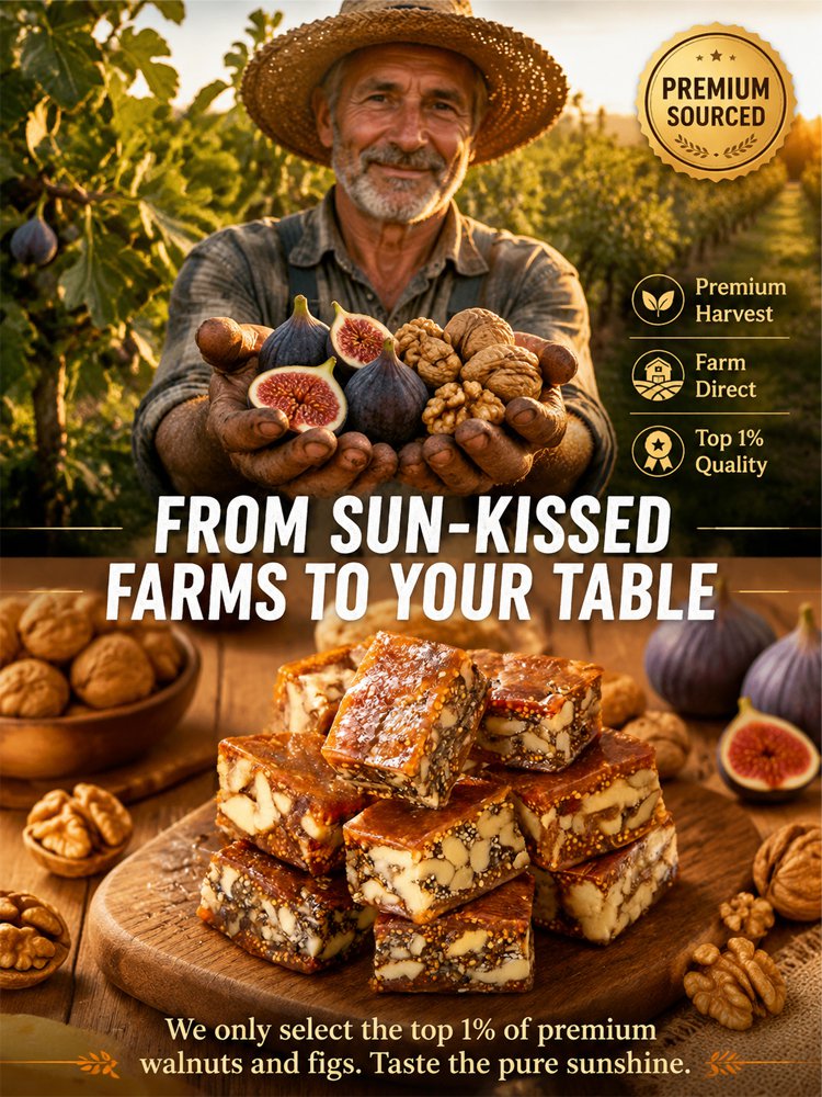 【Only 21 days of sales per year】 Premium California Fig, Walnut & Sesame Superfood Bites