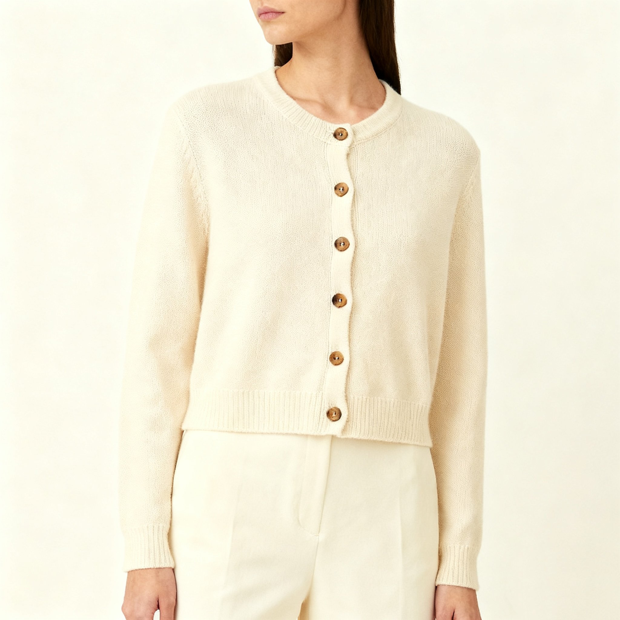 니트 가디건 버튼업 