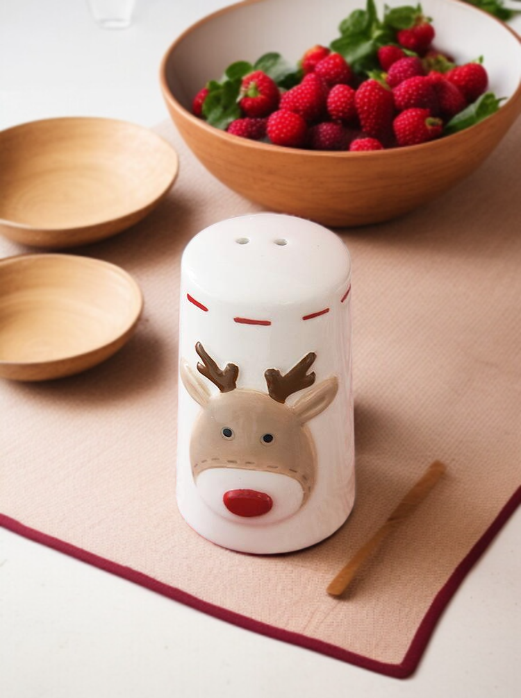 실용적인 원형 도자기 조미료 병 세트