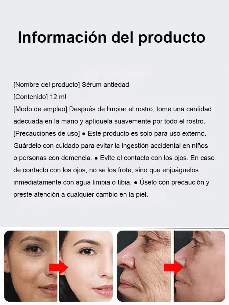 Suero Rejuvenecedor Antiarrugas